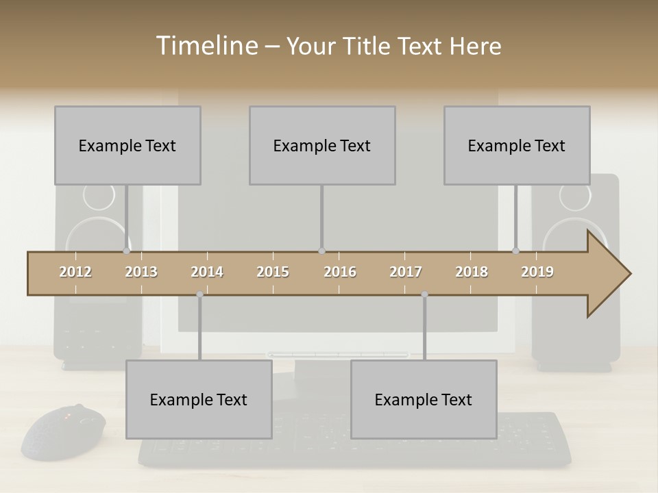 Job Desktop Computer PowerPoint Template