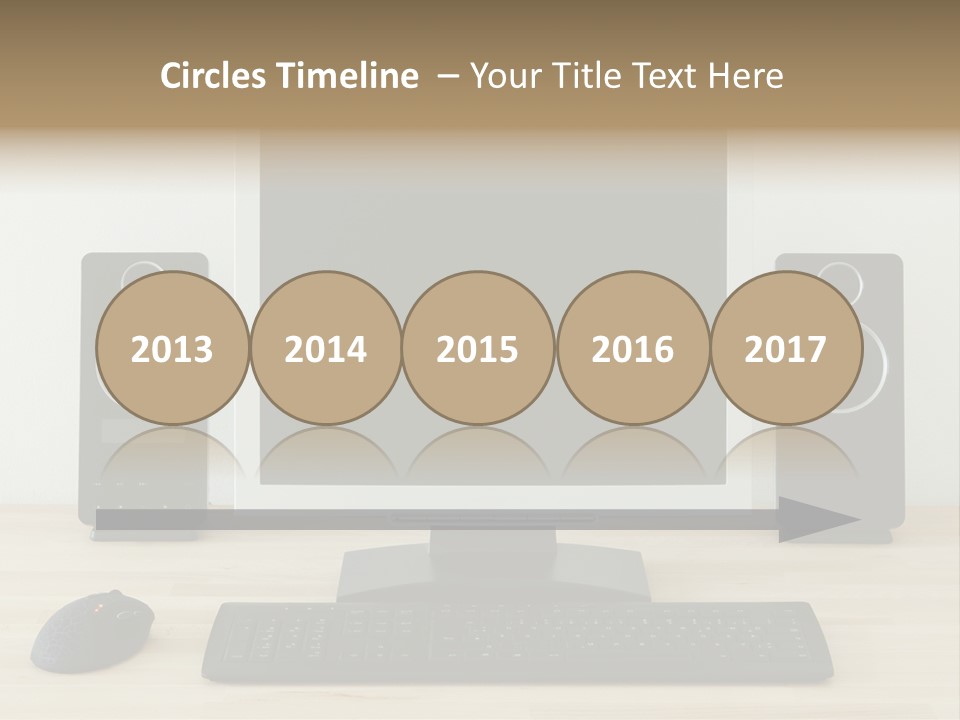 Job Desktop Computer PowerPoint Template