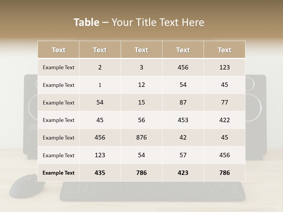 Job Desktop Computer PowerPoint Template