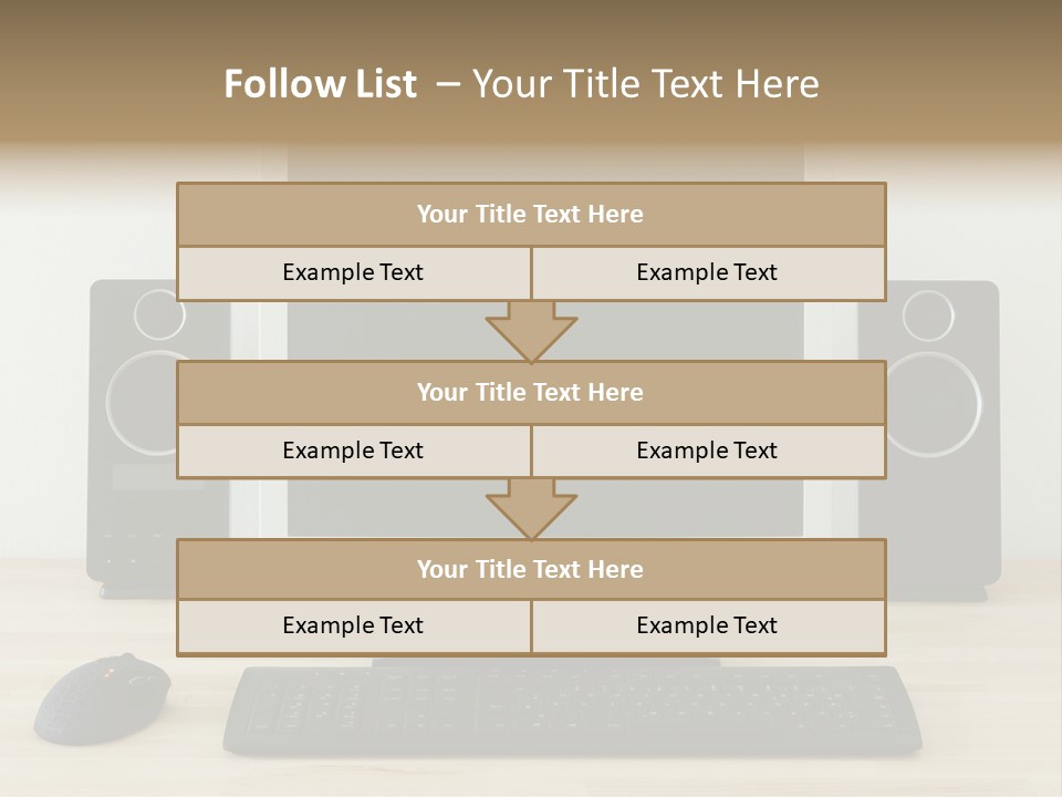 Job Desktop Computer PowerPoint Template