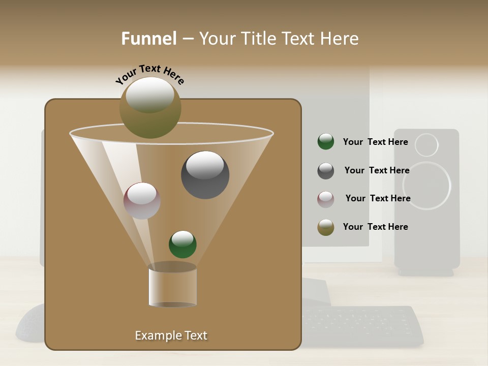 Job Desktop Computer PowerPoint Template