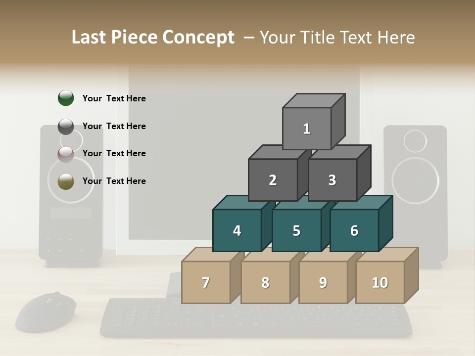 Job Desktop Computer PowerPoint Template