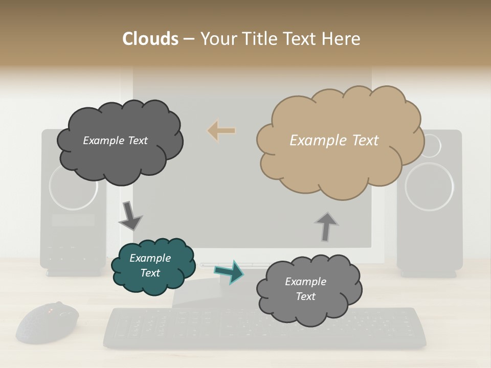 Job Desktop Computer PowerPoint Template