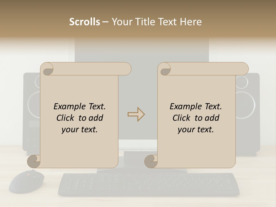 Job Desktop Computer PowerPoint Template