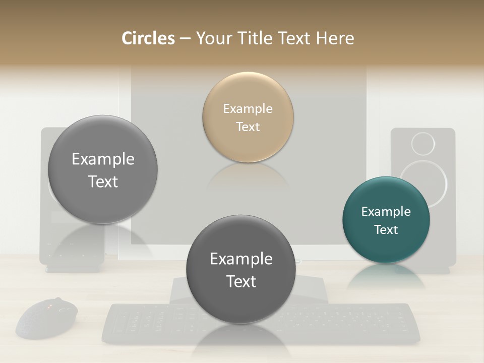 Job Desktop Computer PowerPoint Template