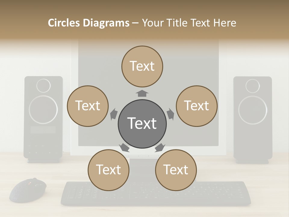 Job Desktop Computer PowerPoint Template