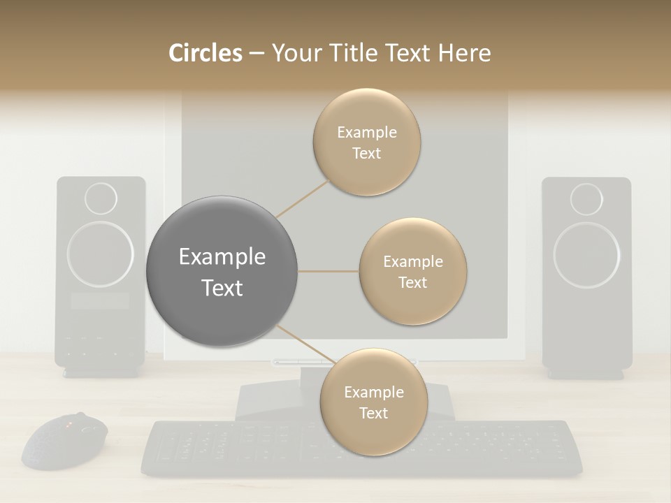 Job Desktop Computer PowerPoint Template