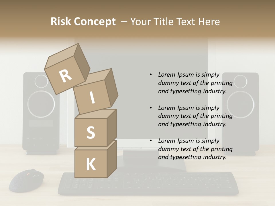 Job Desktop Computer PowerPoint Template