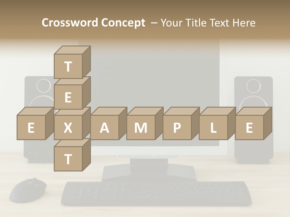 Job Desktop Computer PowerPoint Template