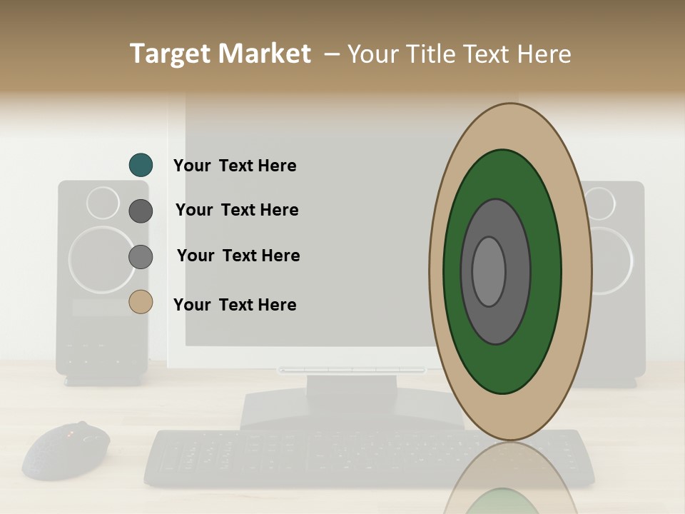 Job Desktop Computer PowerPoint Template