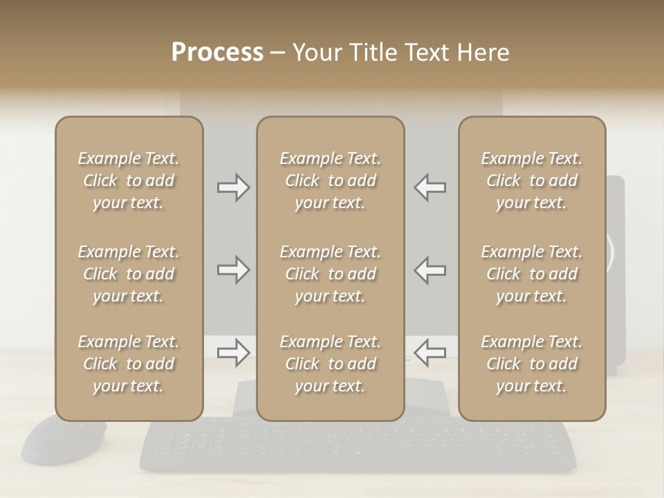 Job Desktop Computer PowerPoint Template