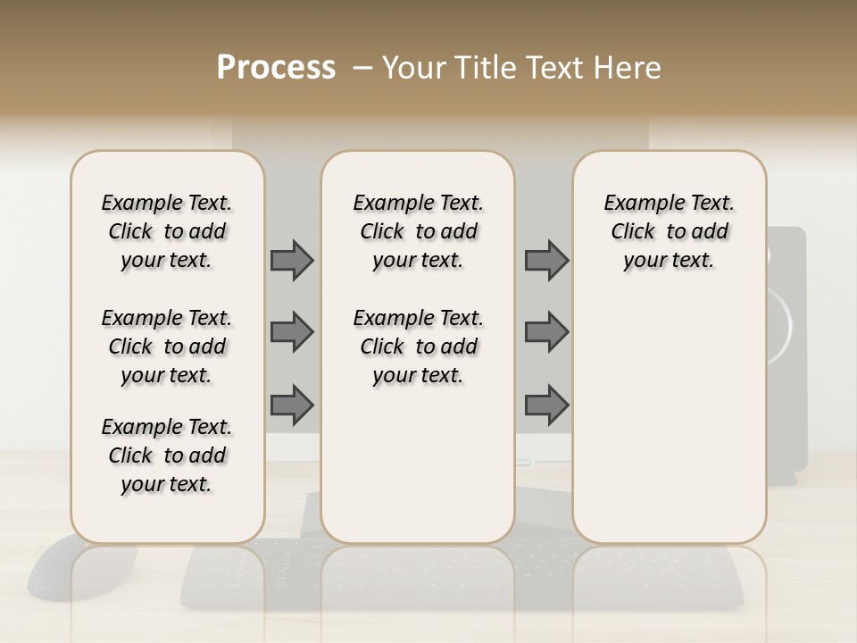 Job Desktop Computer PowerPoint Template