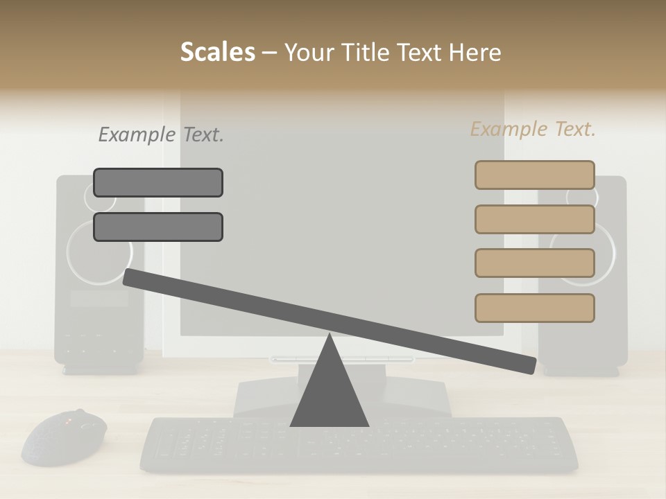 Job Desktop Computer PowerPoint Template