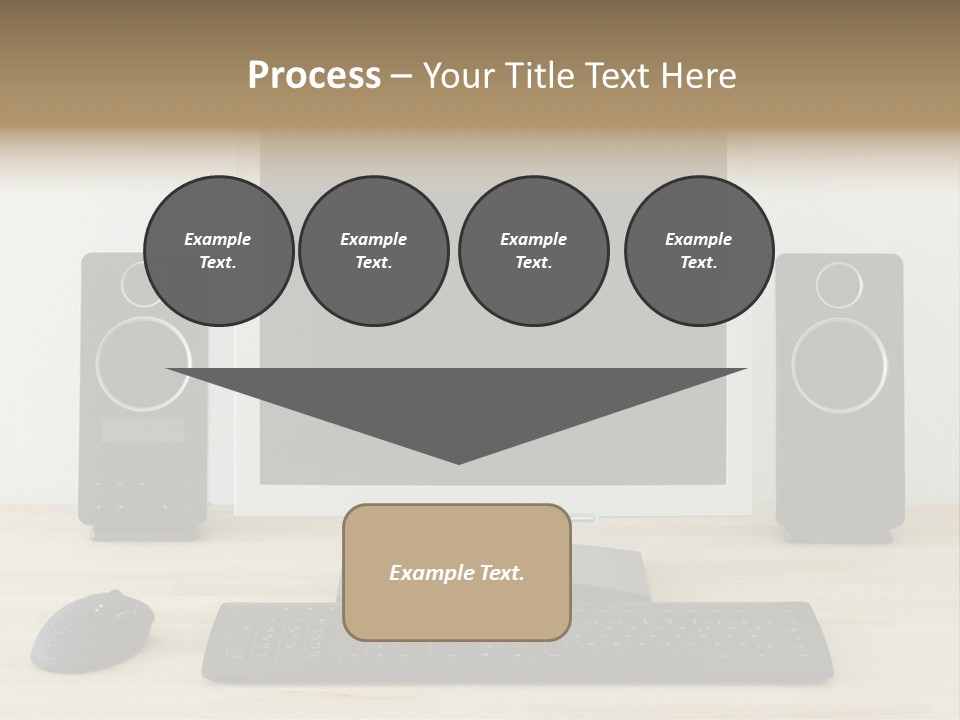 Job Desktop Computer PowerPoint Template