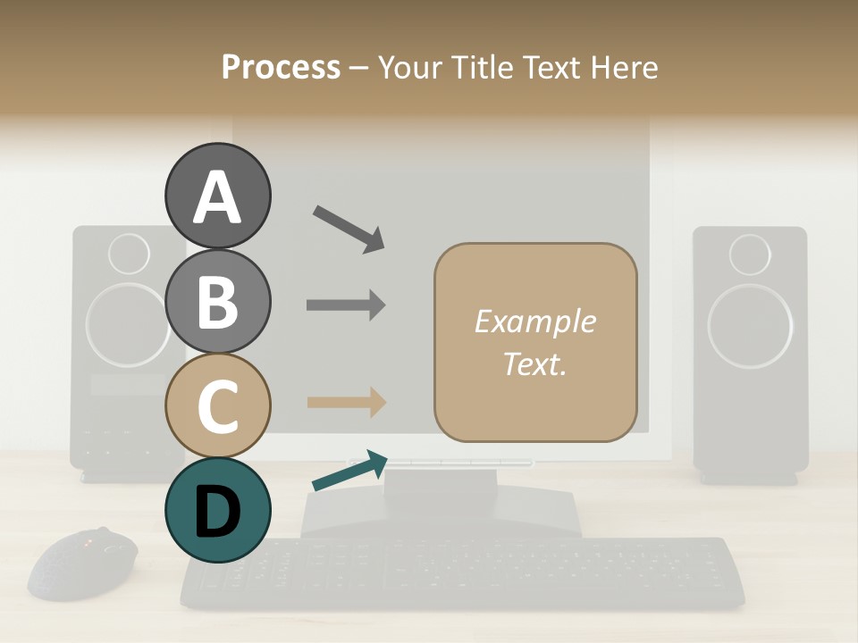 Job Desktop Computer PowerPoint Template