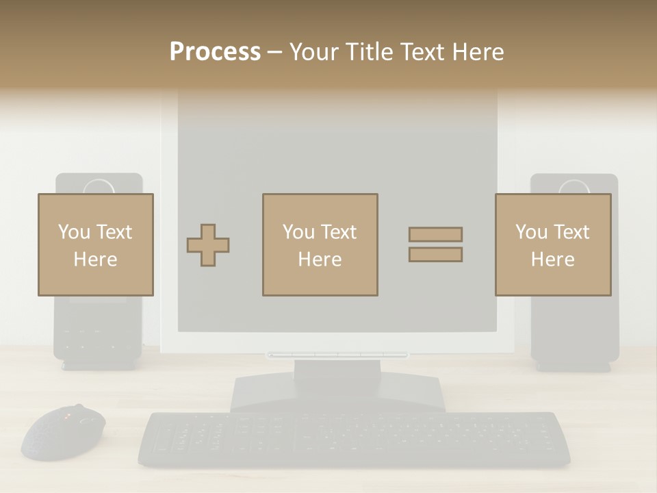 Job Desktop Computer PowerPoint Template