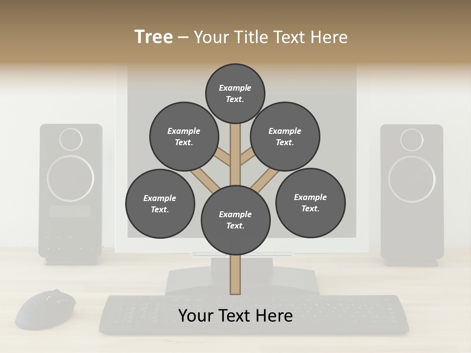 Job Desktop Computer PowerPoint Template