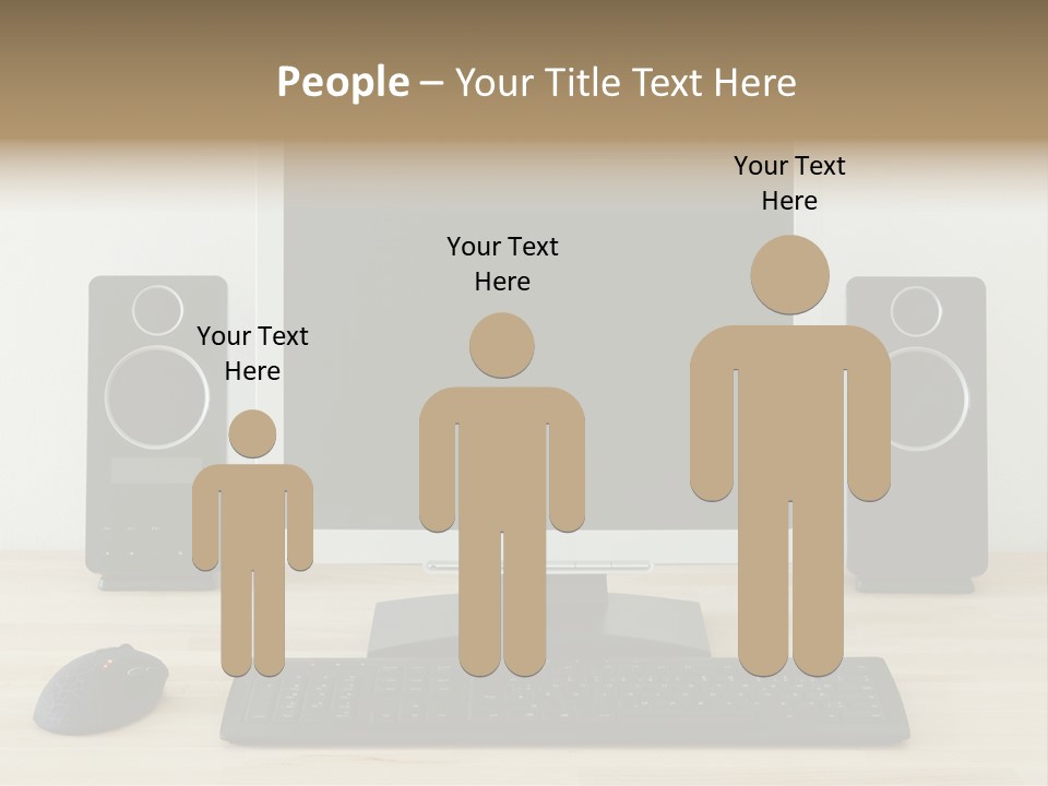 Job Desktop Computer PowerPoint Template
