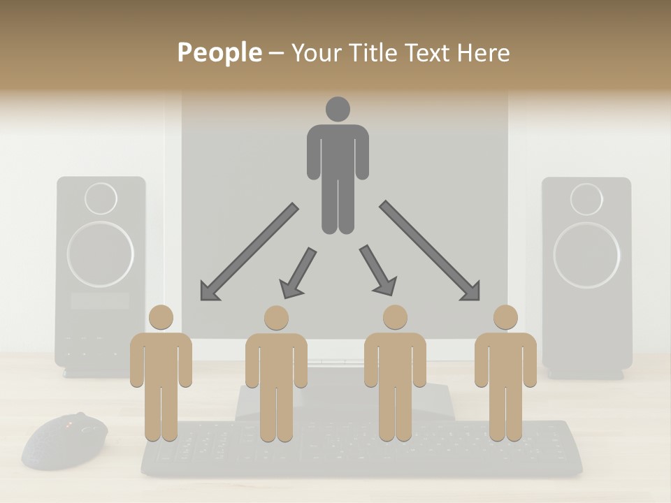 Job Desktop Computer PowerPoint Template