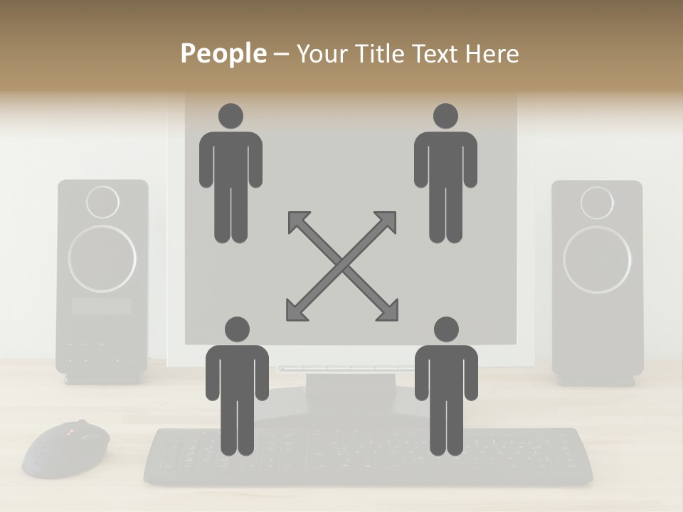 Job Desktop Computer PowerPoint Template