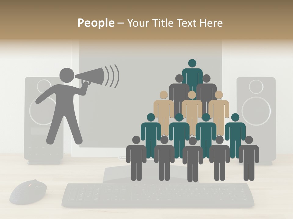 Job Desktop Computer PowerPoint Template