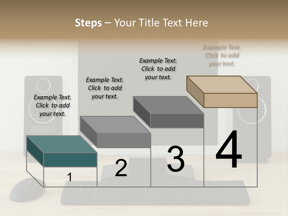 Job Desktop Computer PowerPoint Template