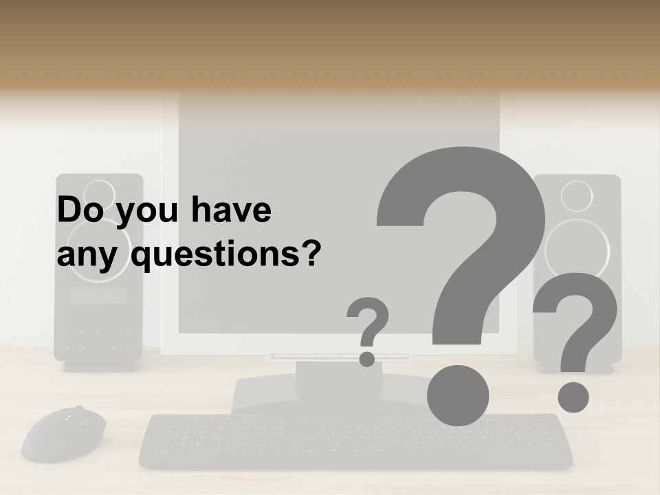 Job Desktop Computer PowerPoint Template