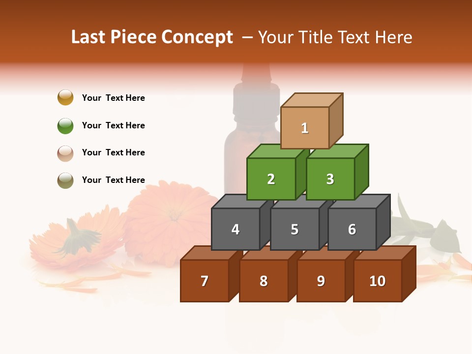 Flower Pipette Calendula PowerPoint Template