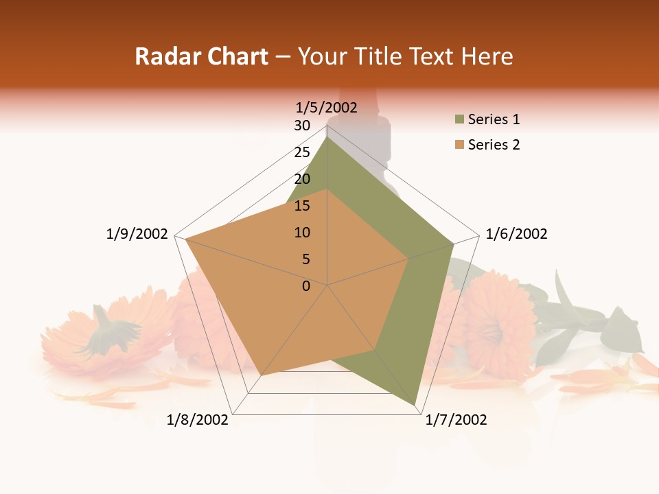 Flower Pipette Calendula PowerPoint Template