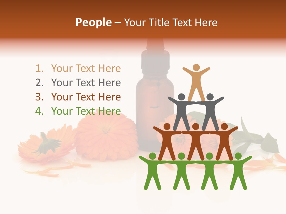 Flower Pipette Calendula PowerPoint Template