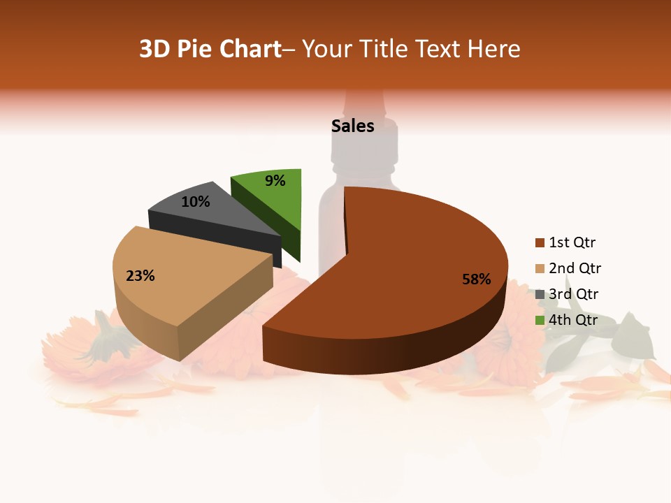 Flower Pipette Calendula PowerPoint Template