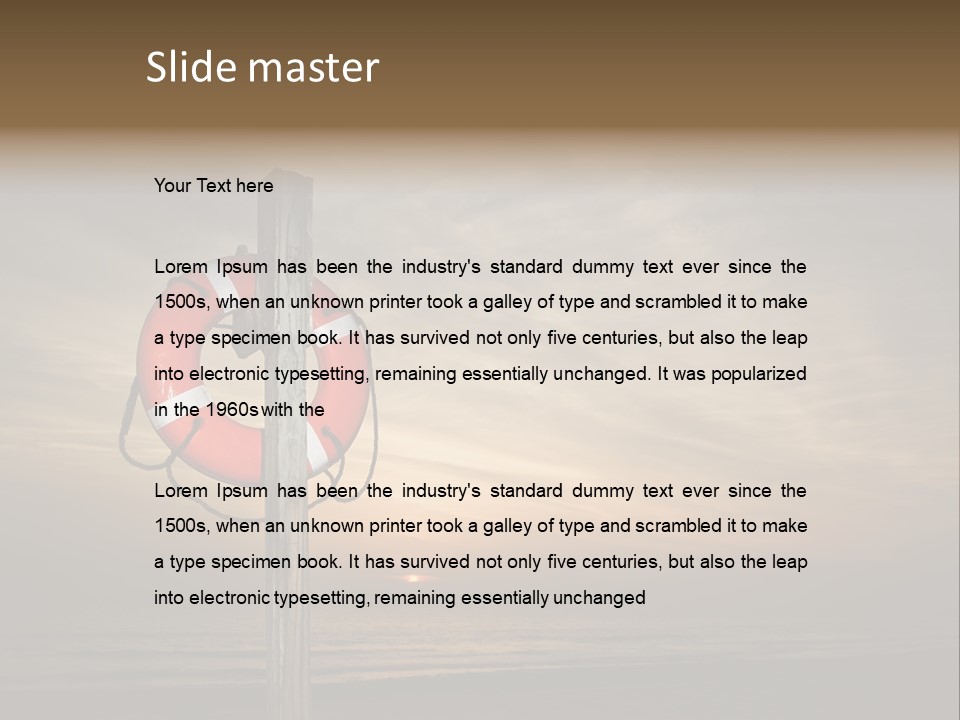 Nobody Device Sun PowerPoint Template