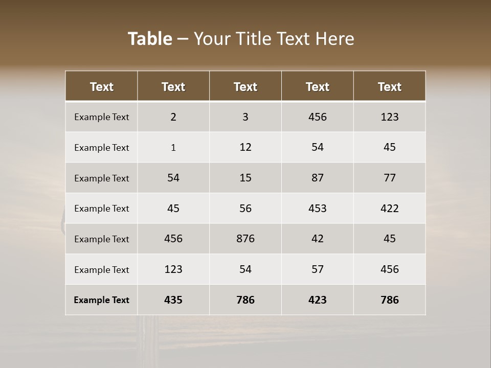 Nobody Device Sun PowerPoint Template
