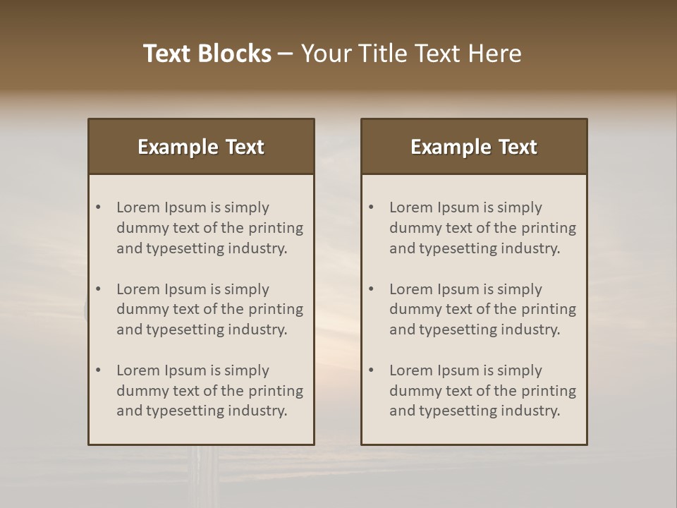 Nobody Device Sun PowerPoint Template