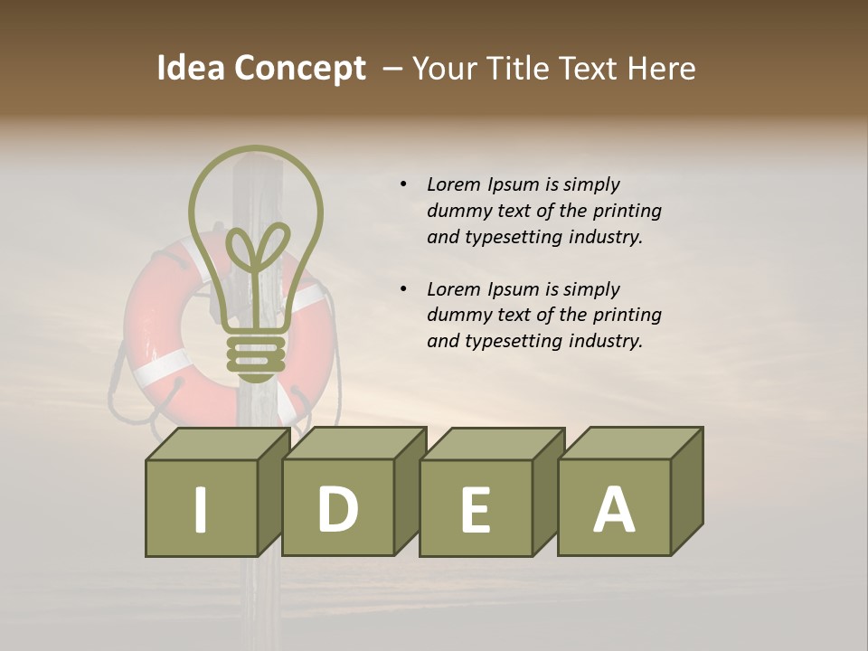 Nobody Device Sun PowerPoint Template