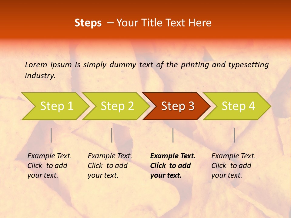 Closeup Dinner Food PowerPoint Template