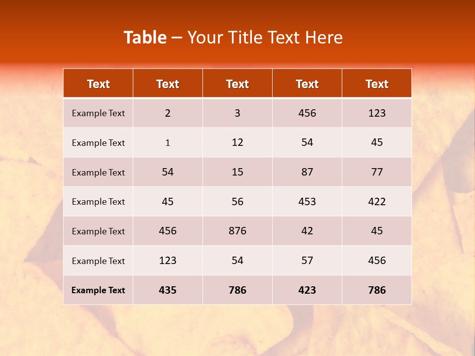 Closeup Dinner Food PowerPoint Template