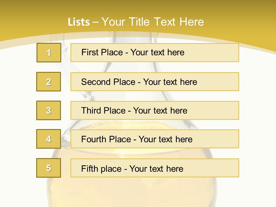 Pitcher Salad Transparent PowerPoint Template