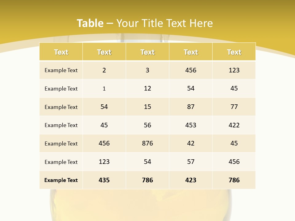Pitcher Salad Transparent PowerPoint Template