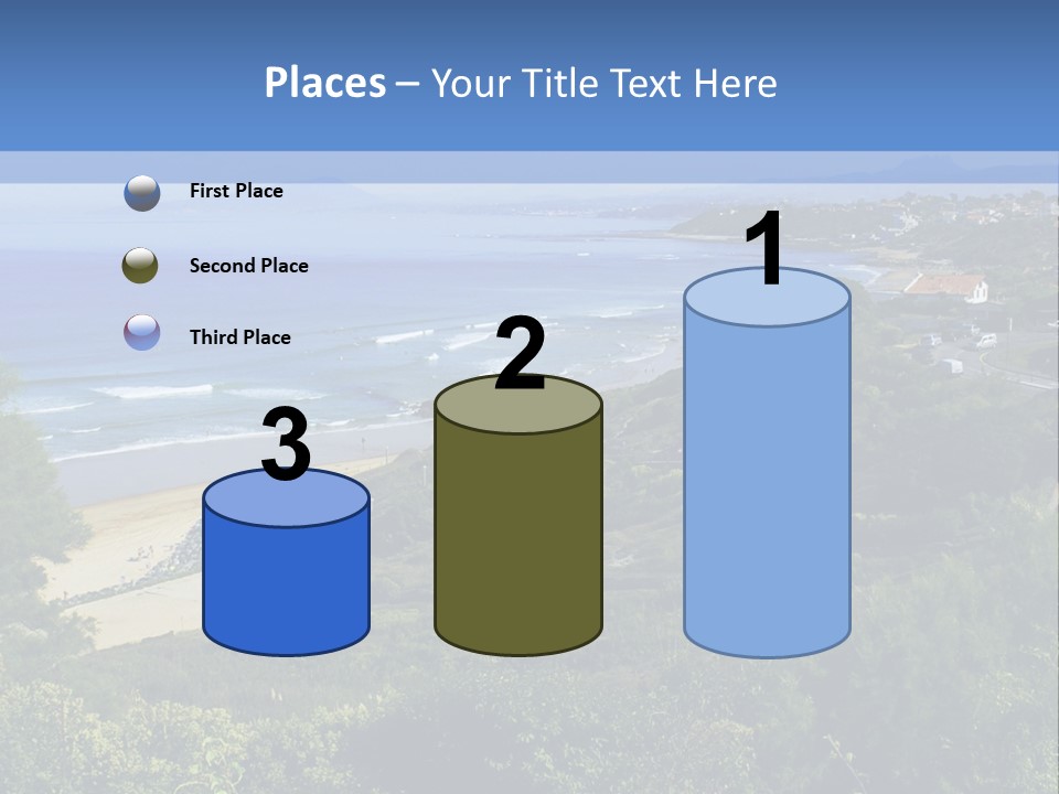 Cliffs Sky Water PowerPoint Template