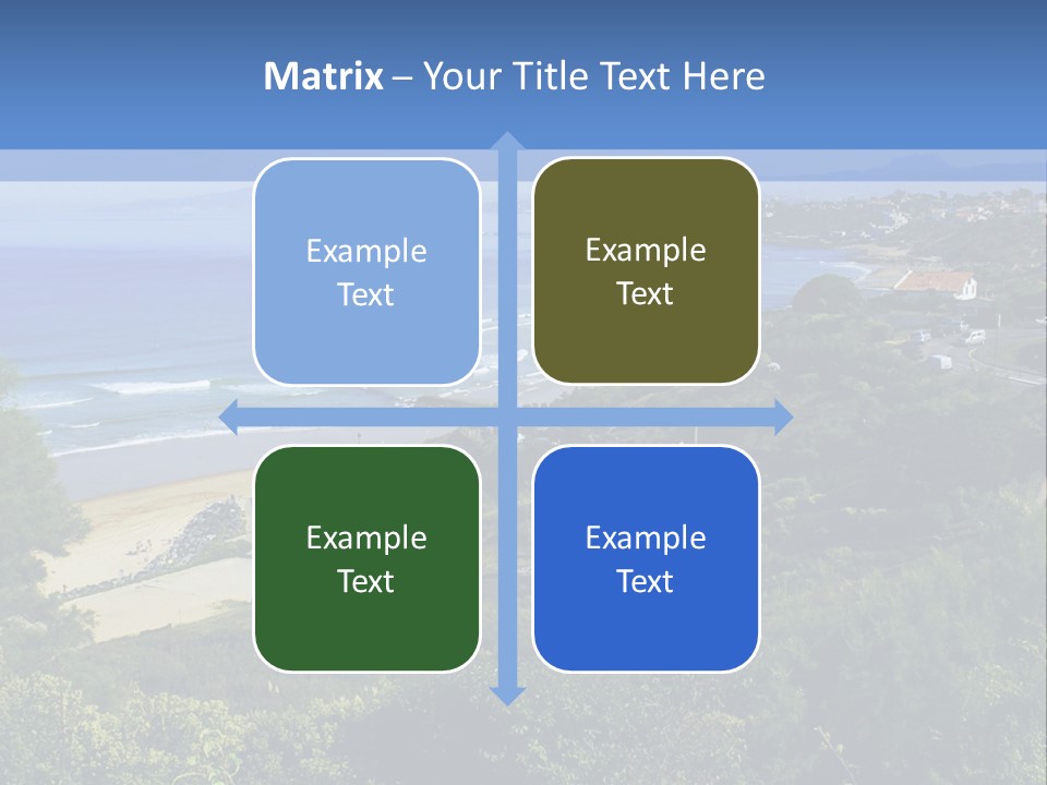 Cliffs Sky Water PowerPoint Template