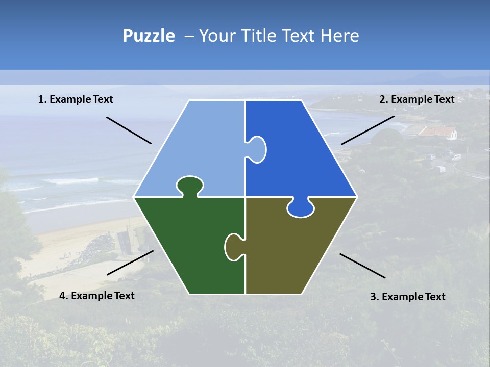 Cliffs Sky Water PowerPoint Template