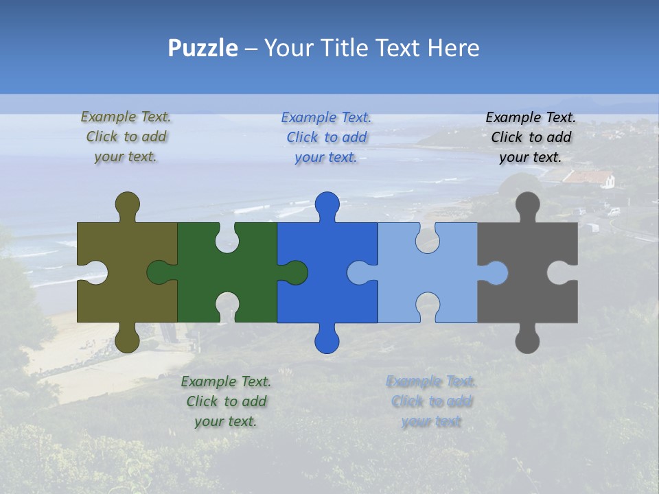 Cliffs Sky Water PowerPoint Template