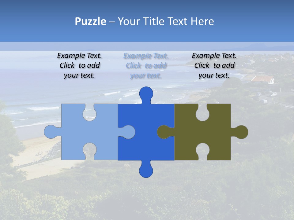 Cliffs Sky Water PowerPoint Template