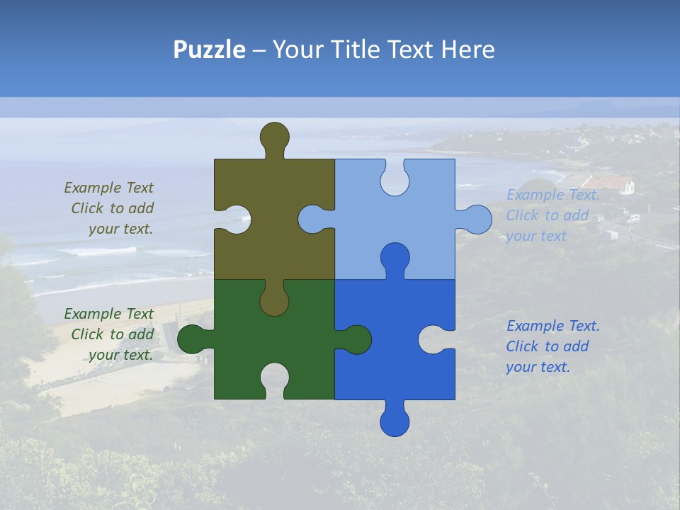 Cliffs Sky Water PowerPoint Template