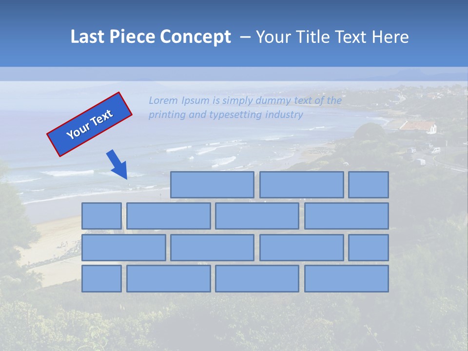 Cliffs Sky Water PowerPoint Template
