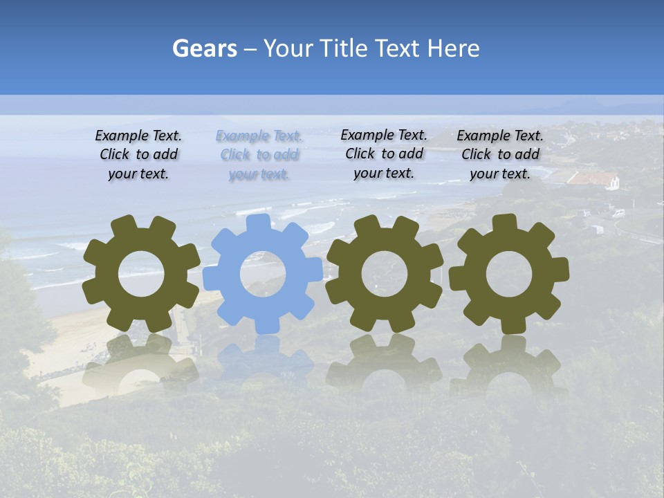 Cliffs Sky Water PowerPoint Template