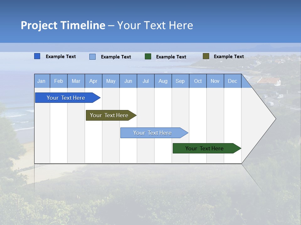 Cliffs Sky Water PowerPoint Template