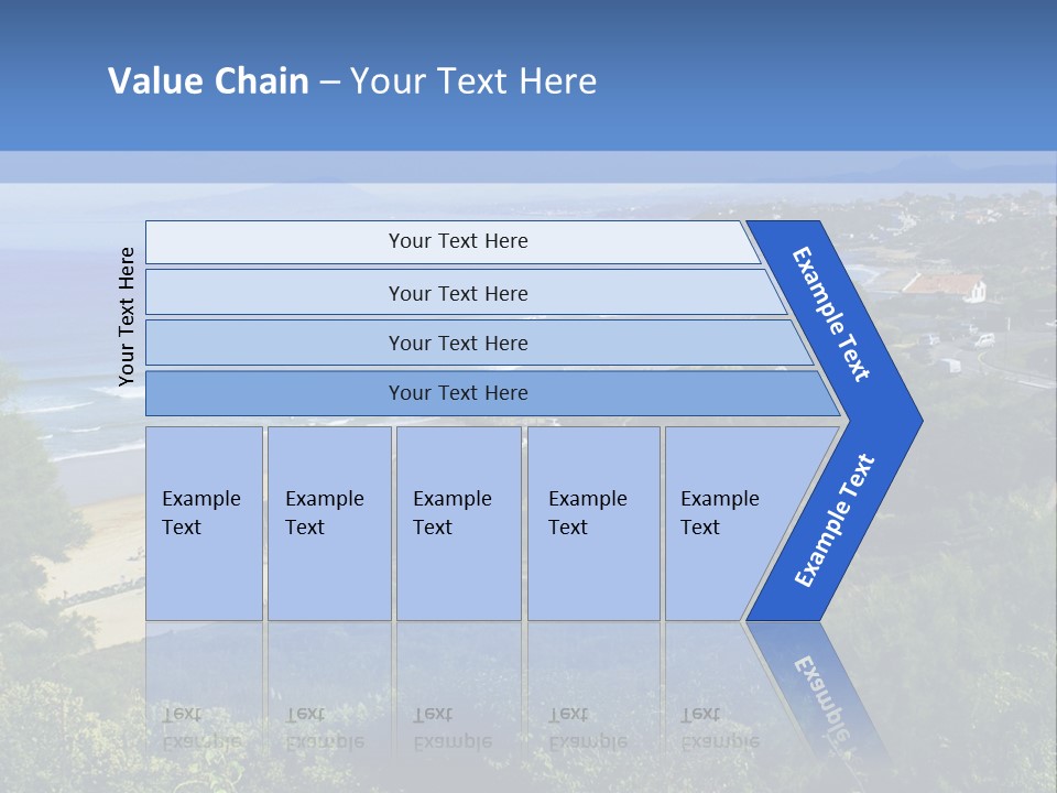Cliffs Sky Water PowerPoint Template