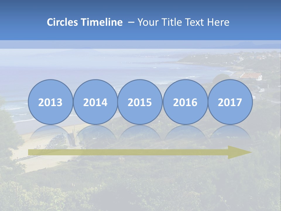 Cliffs Sky Water PowerPoint Template